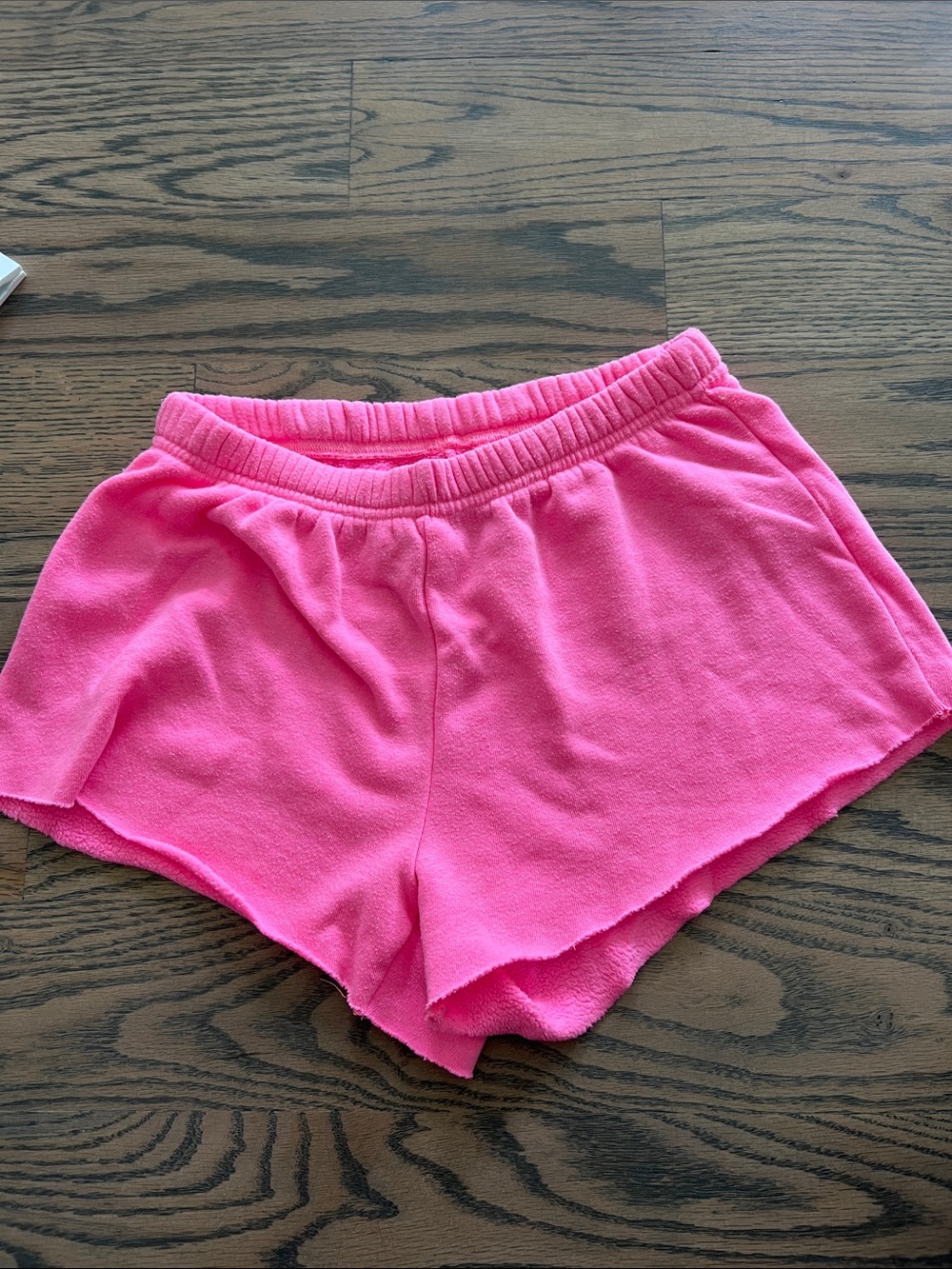Katie J NYC Bright Pink Athletic Lounge Shorts